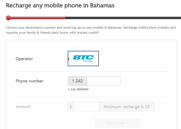 btc bahamas top up