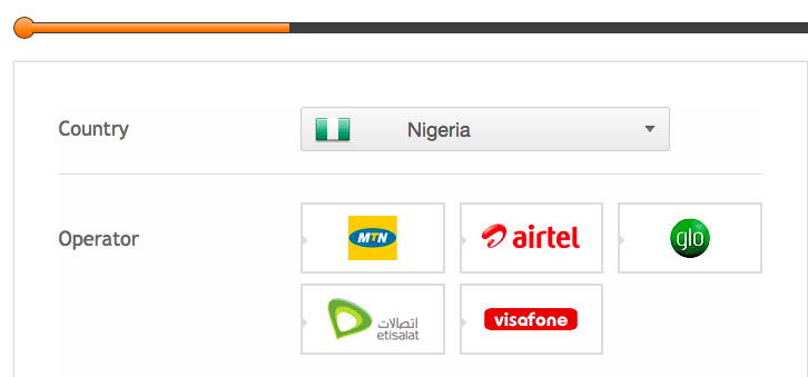 top up a mobile in Nigeria