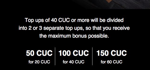 Cubacel promotion