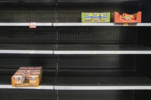 empty shelves during Coronavirus pandemic