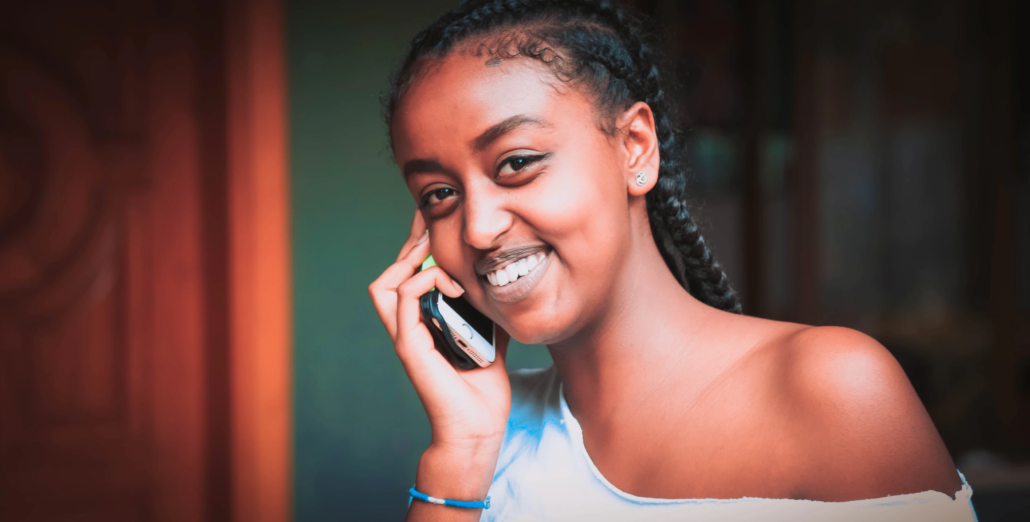 Teen getting credit from abroad to talk in Ethiopia