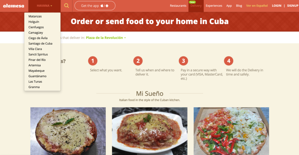 food delivery cuba