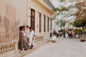 Tourists and Cubans