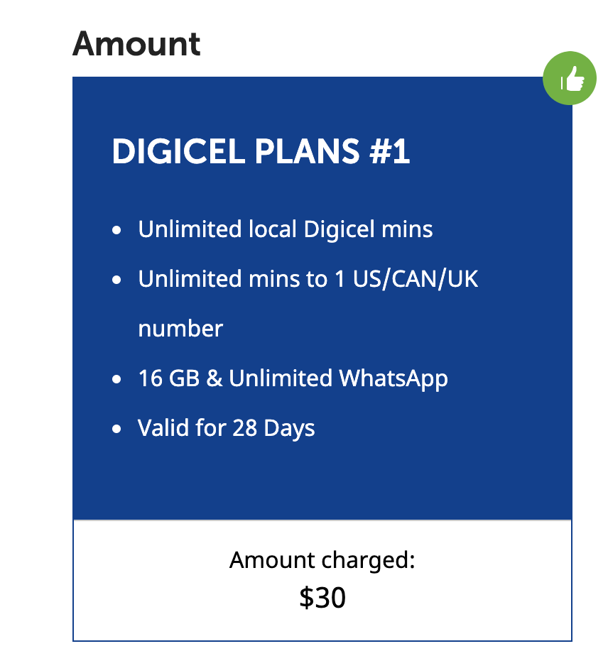 $30 Digicel Jamaica plan and the November promo for Digicel