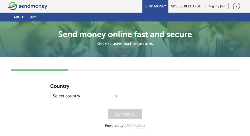 SendMoney.com to send money online in a secure way