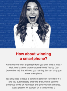 win a smartphone and a Tello plan