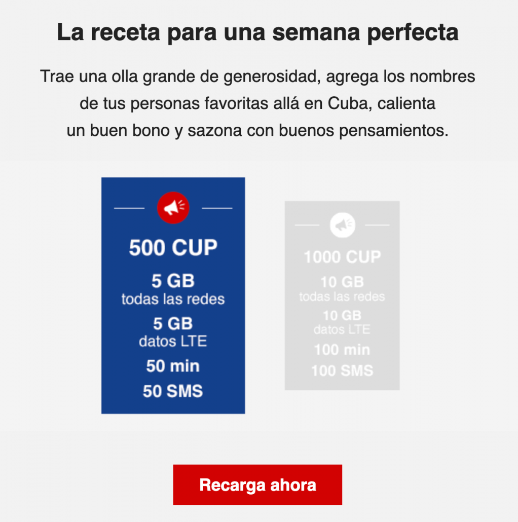 MobileRecharge.com hosts Cubacel promo in March
