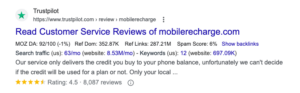 Trustpilot MobileRecharge.com