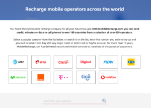 Send data worldwide with MobileRecharge.com