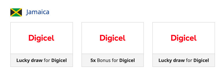 MobileRecharge.com for Jamaicans and Digicel Jamaica promos