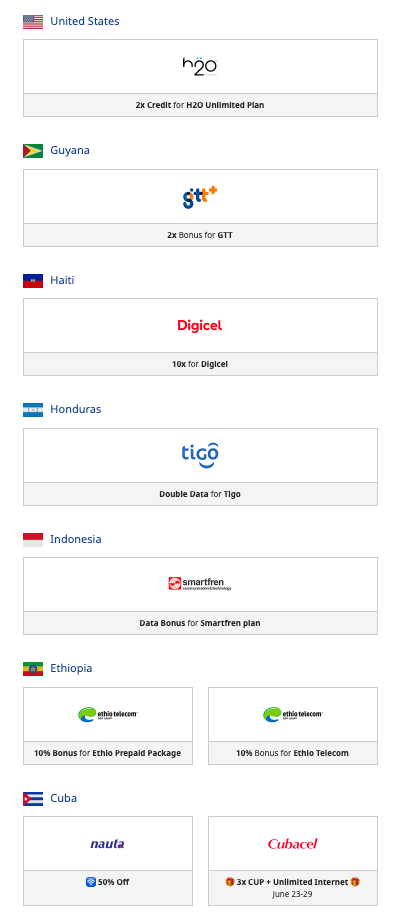 free mobile credit for mobiles abroad