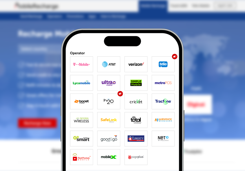 mobile recharge USA prepaid online